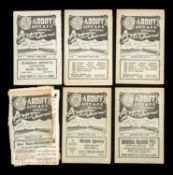 THE FOOTBALL CLUB HOUSE: CARDIFF CITY PROGRAMMES FROM 1932, to include Cardiff City vs.