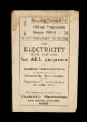 THE FOOTBALL CLUB HOUSE: NEWPORT COUNTY AFC PROGRAMME FROM SEASON 1945 - 1946, Newport County vs.