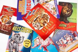 THE CIRCUS CLUB HOUSE: ASSORTED VINTAGE & LATER PROGRAMMES, including Chipperfield's, Bertram Mills,