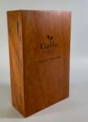 GALLO FAMILY VINEYARDS GIFT PRESENTATION BOX containing one 750ml bottle each of 2003 Ernest & Julio