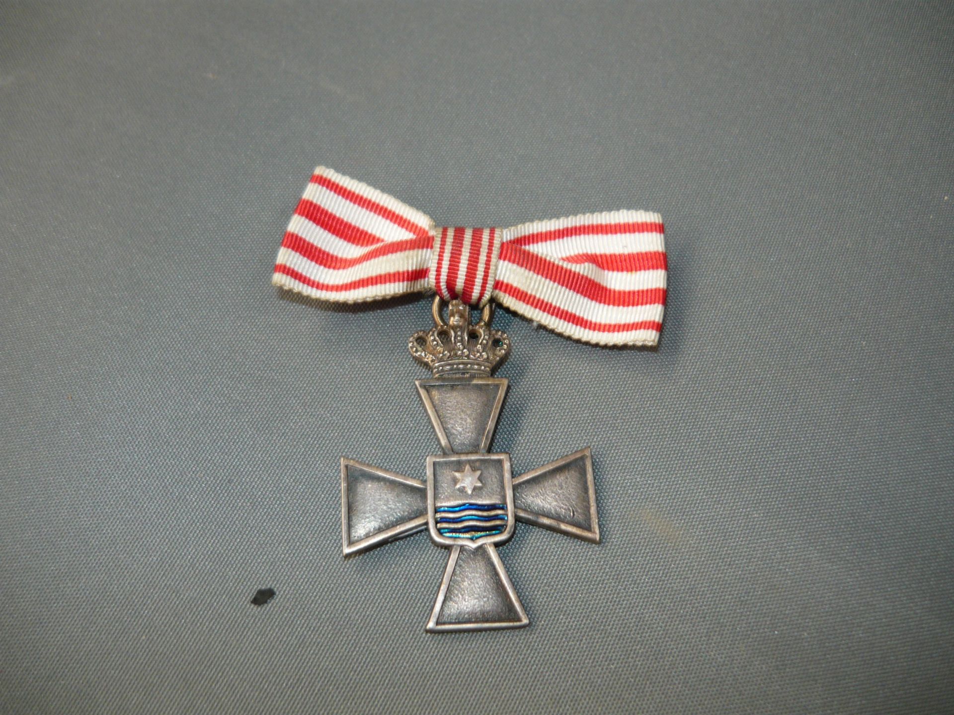 Medaille. Silber. Hergestellt bei Anton Dragsted, Kopenhagen. Königlicher Hofjuwelier. Kreuzmedaille