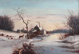 Unbekannt. 20. Jh. Winterlandschaft