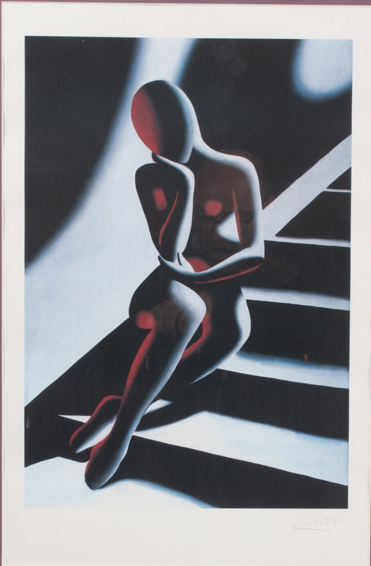 Kostabi, Mark. Los Angeles 1960. Frau