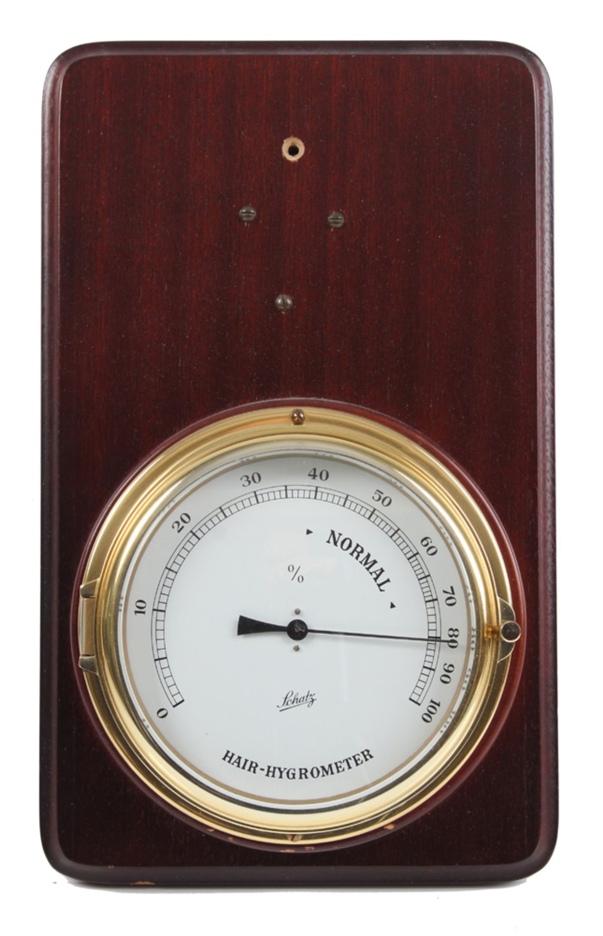 Hygrometer. Fa. Schatz. Rundes,