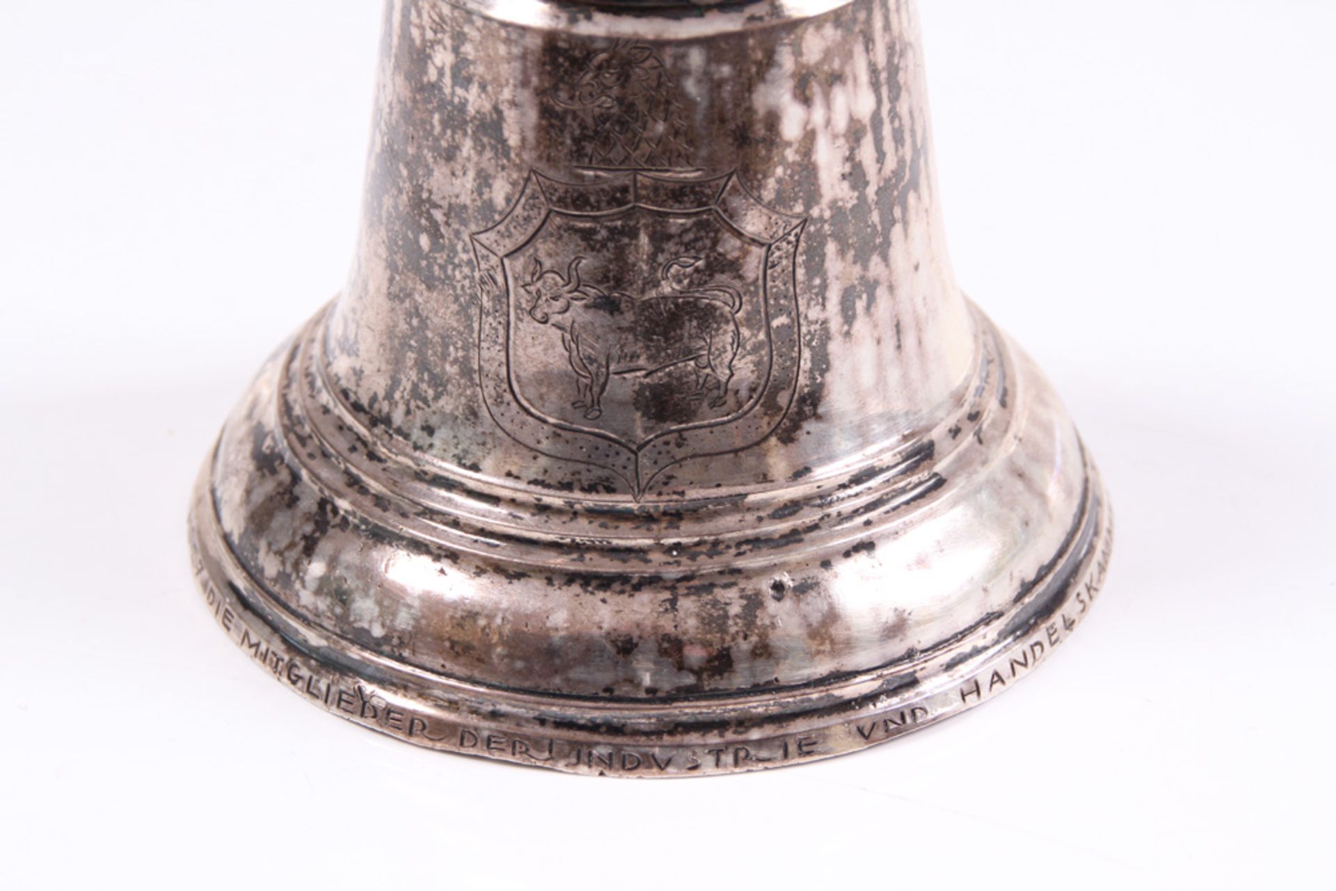 Handglocke. Silber. Beschriftet "Die - Bild 3 aus 4