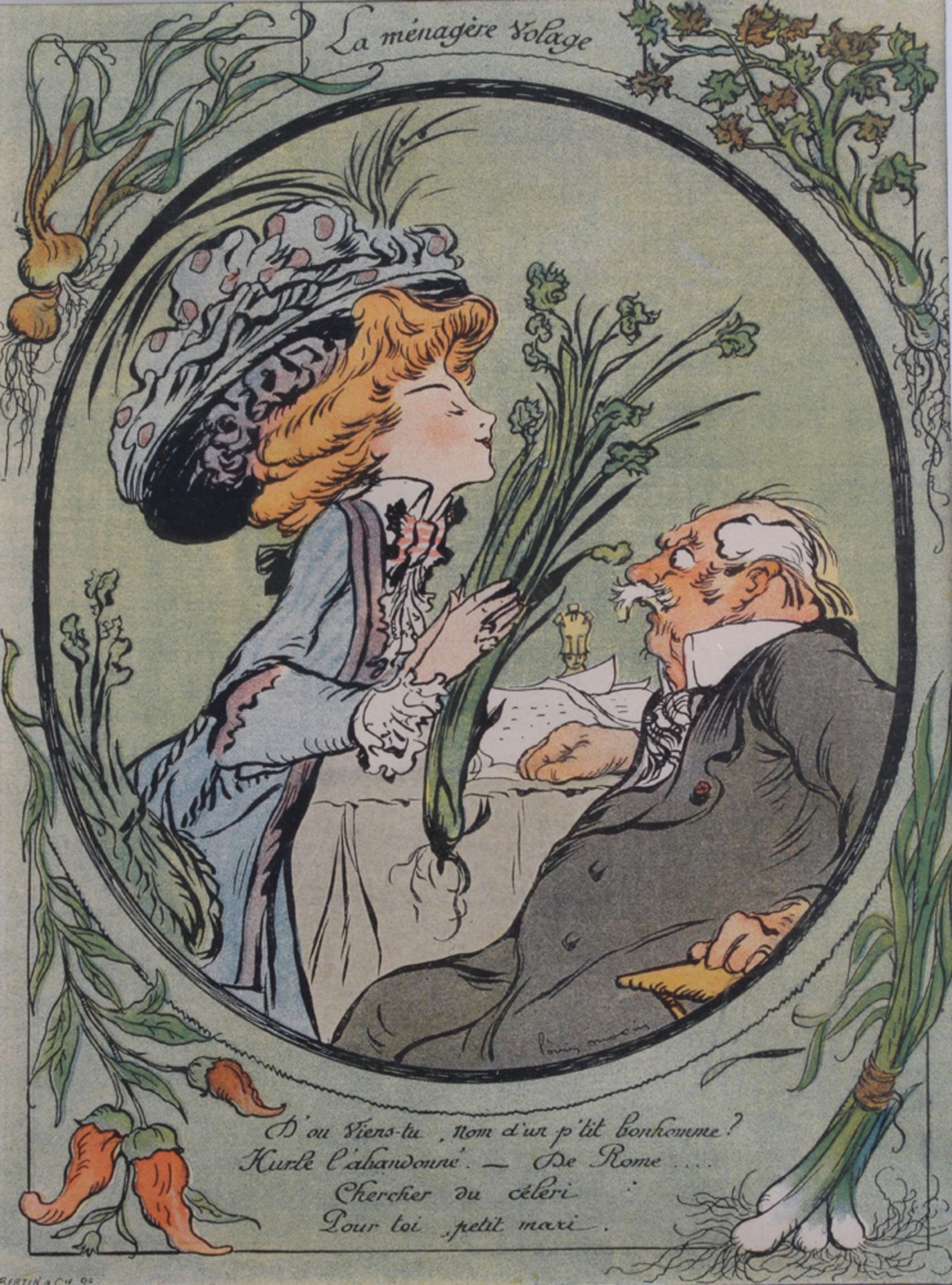 Drei Drucke. Jugendstil. 20. Jh. Unter - Image 3 of 3