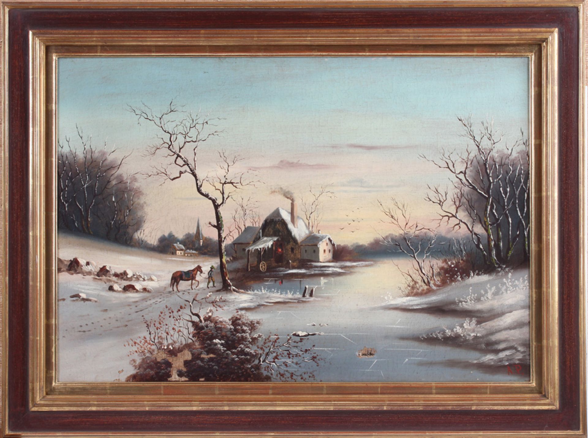 Unbekannt. 20. Jh. Winterlandschaft - Image 2 of 2