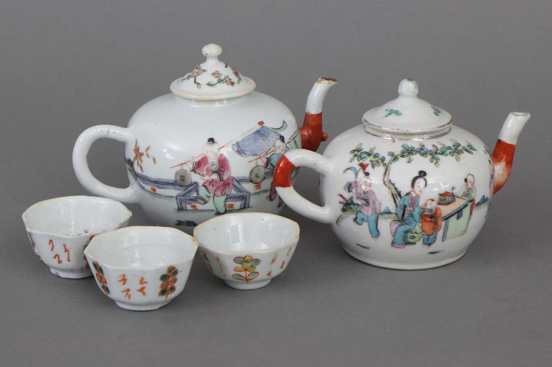 Chinesisches Porzellan-Teekonvolut - Bild 2 aus 5