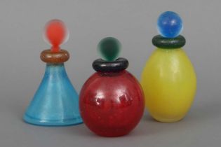 Wohl FRANCO MORETTI (Murano) 3 Glas Flakons