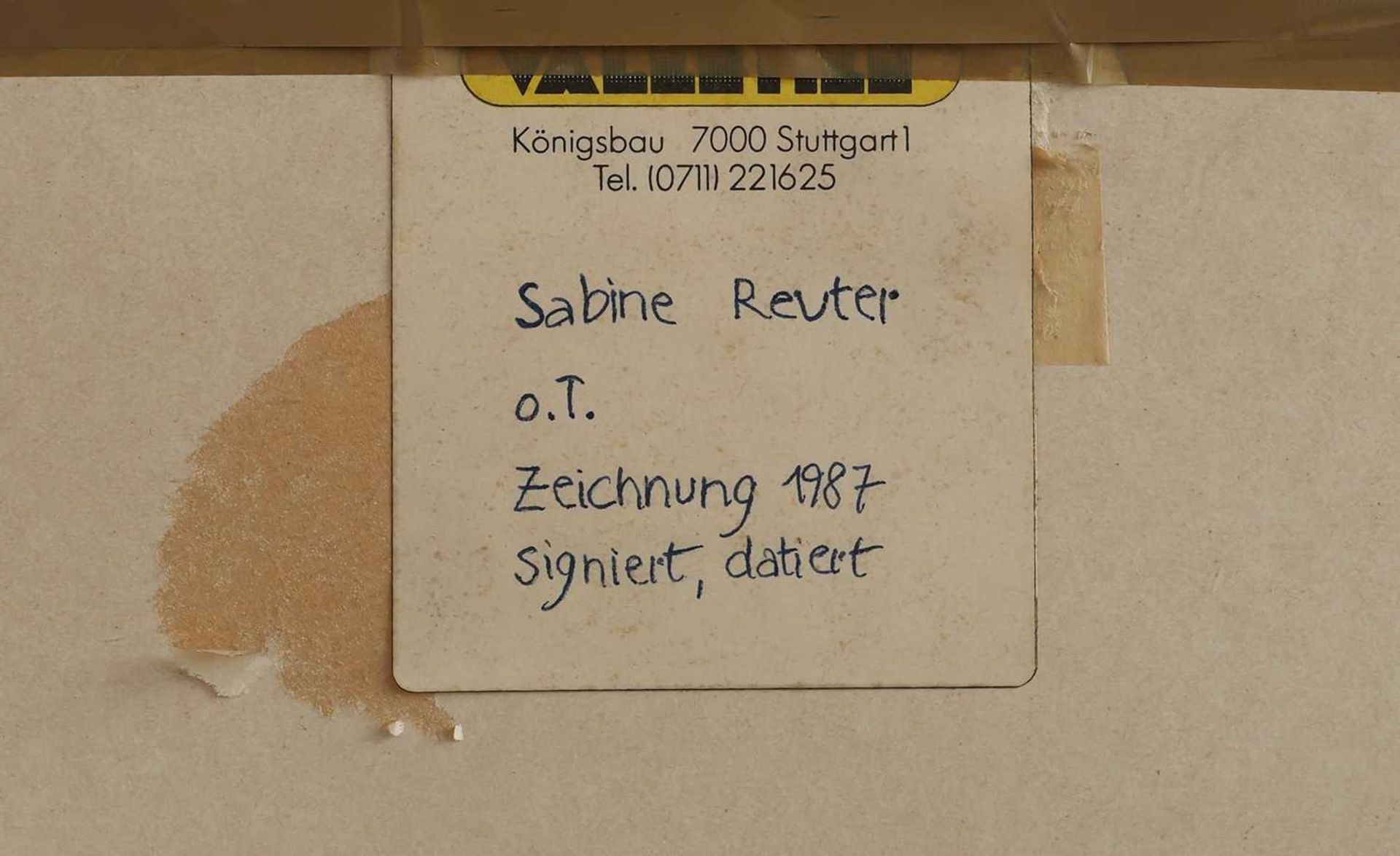 SABINE REUTER (1953 Stuttgart - 2003 ebenda) - Bild 4 aus 4