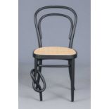 THONET Bugholzstuhl "214K" mit Knotengeflecht