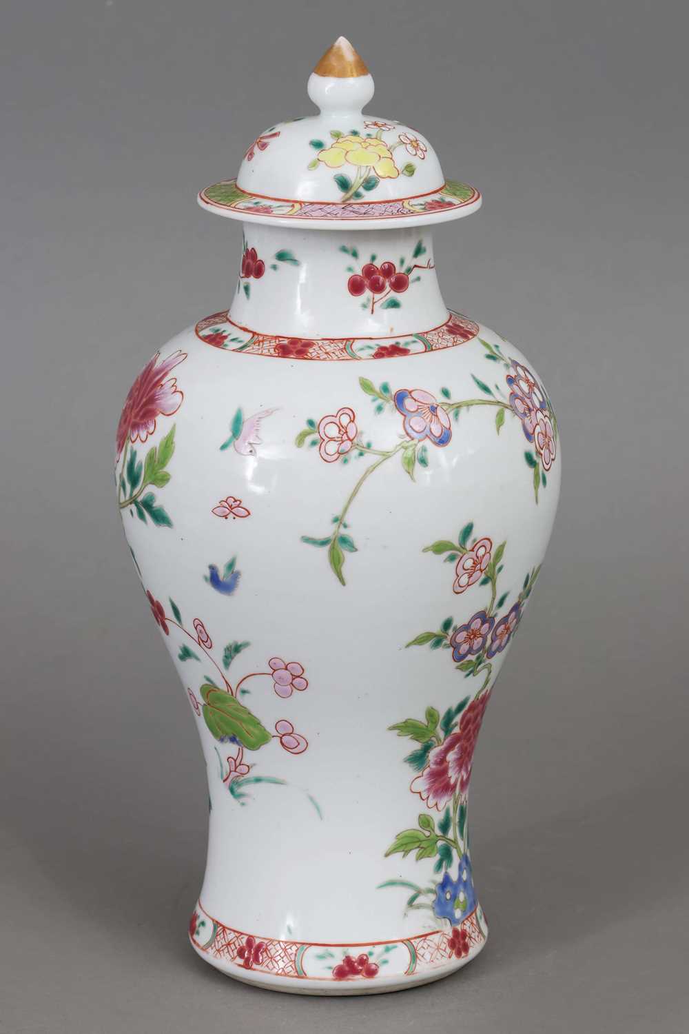 Chinesische Porzellan-Deckelvase - Image 2 of 4