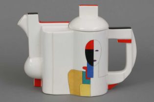 Suprematistische Porzellan-Teekanne nach KASIMIR MALEVICH