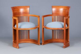 Paar CASSINA "Taliesin Barrel Chairs Sillas 606"