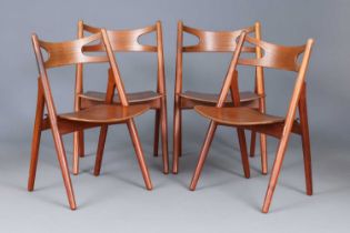 4 HANS J. WEGNER "Sawbuck chairs"