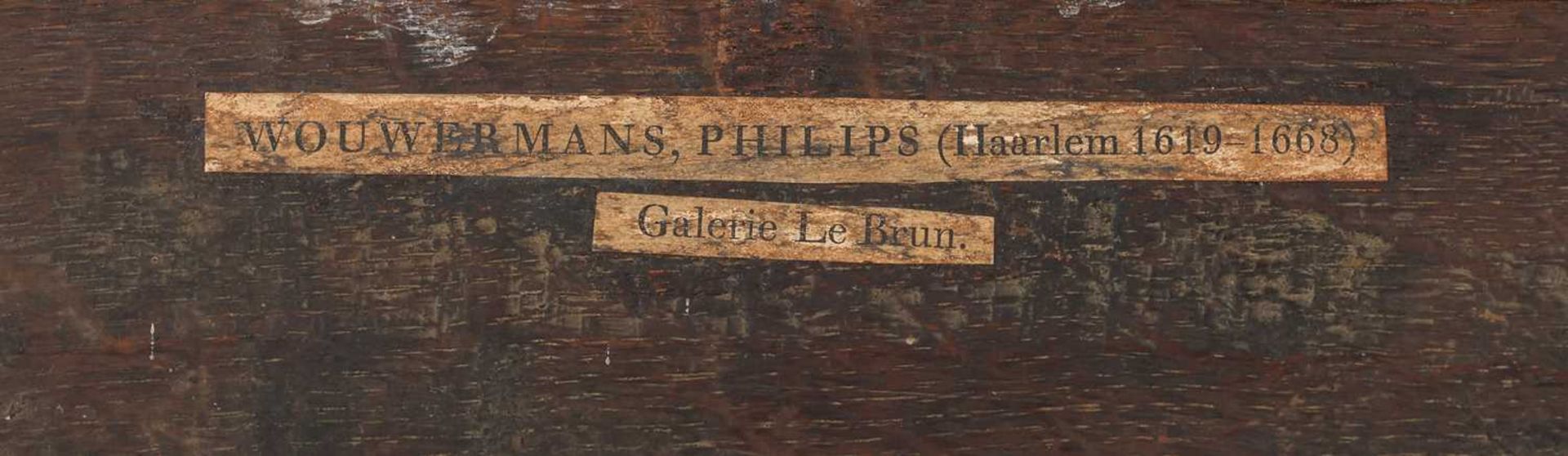 PHILIPS WOUWERMAN (1619 Haarlem - 1668 ebenda) zugeschrieben - Image 2 of 5