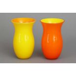 2 CARLO MORETTI (Murano) Glasvasen 