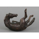 KARLHEINZ GOEDTKE (1915-1995) Bronzefigur "Sich wälzendes Pferd"