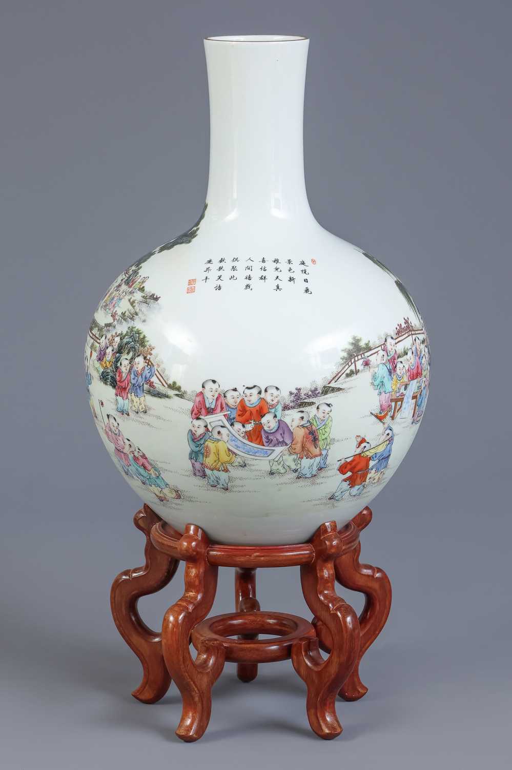 Große chinesische Porzellanvase - Image 2 of 3