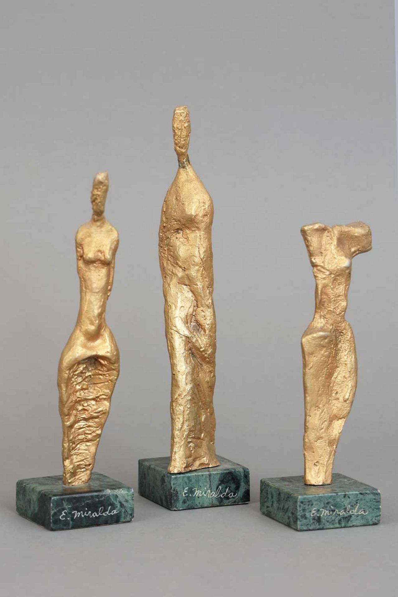 3 ENRIQUE MIRALDA BULNES (1933-2010) Bronzefiguren "Stehende Akte"