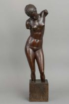 UNBEKANNTER MONOGRAMMIST "GF"(?) Bronzefigur "Weiblicher Akt (ohne Arme)" (1921)