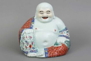 Chinesische Porzellanfigur "Lachender Buddha"