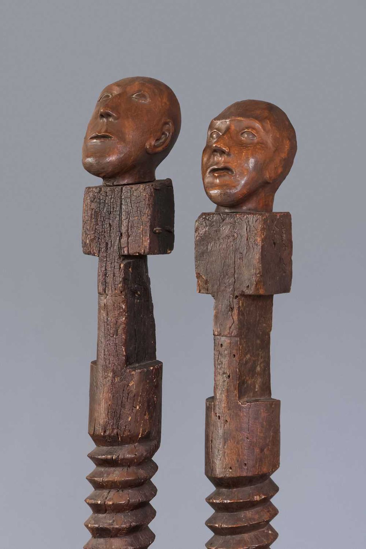 JUAN MARTINEZ (* 1942, spanischer Künstler) Skulptur "2 Köpfe" - Image 5 of 6