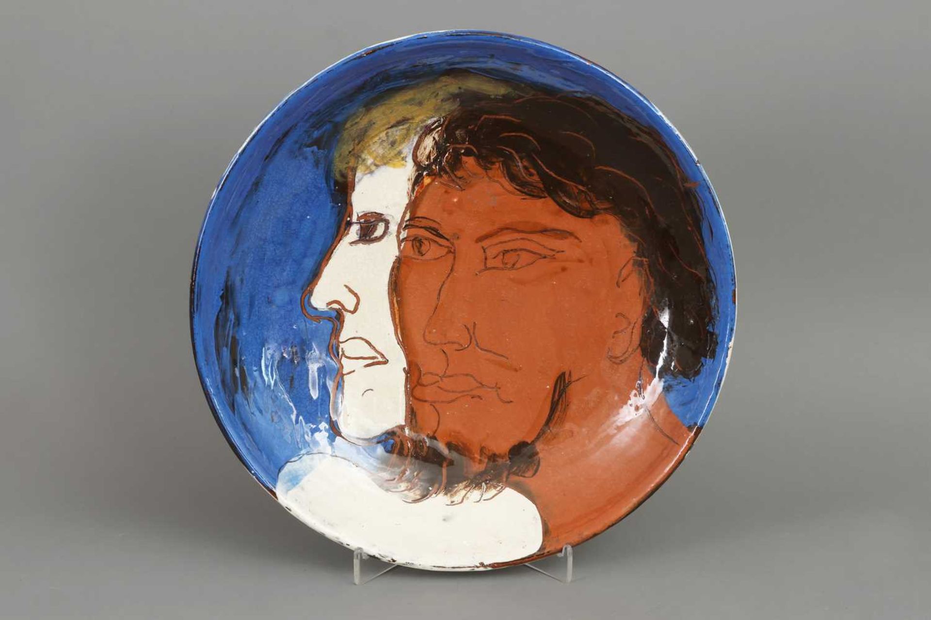 MANFRED HENNINGER (1894-1986) Keramikplatte