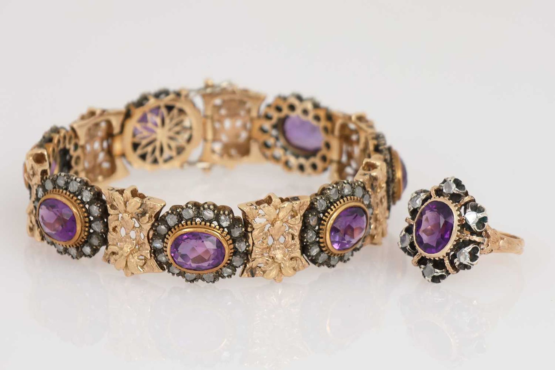 Amethyst Armband und Ring