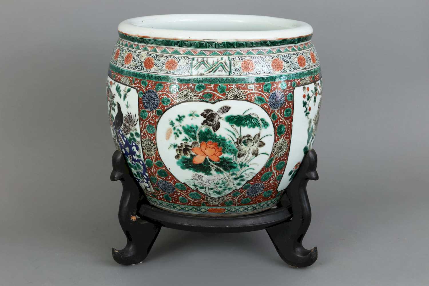 Großes chinesisches Porzellan-Cachepot "Fishbowl" - Image 2 of 3