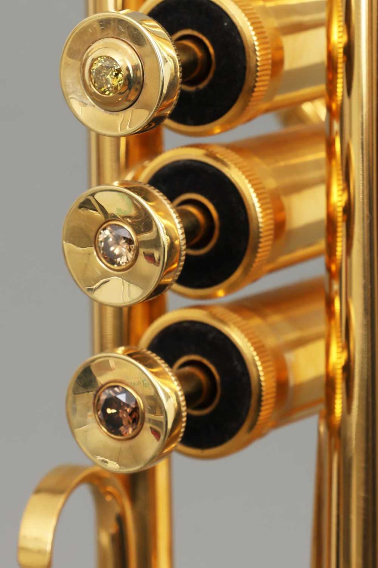 Norbert AXMANN B-Trompete mit Diamant-Besatz und Vergoldung - Bild 4 aus 11
