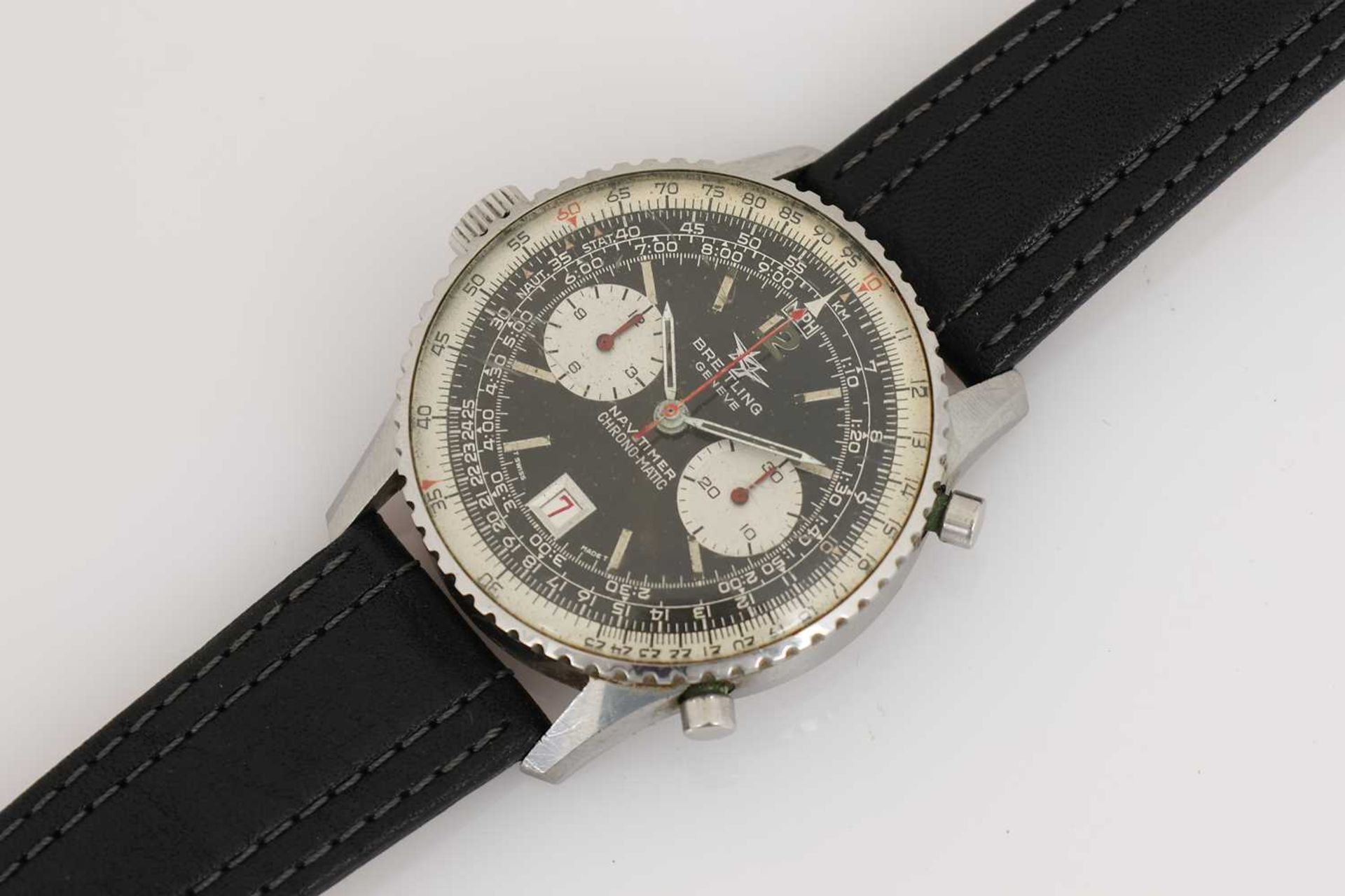 BREITLING "Navitimer Chrono-Matic" Flieger-Armbanduhr der 1970er Jahre