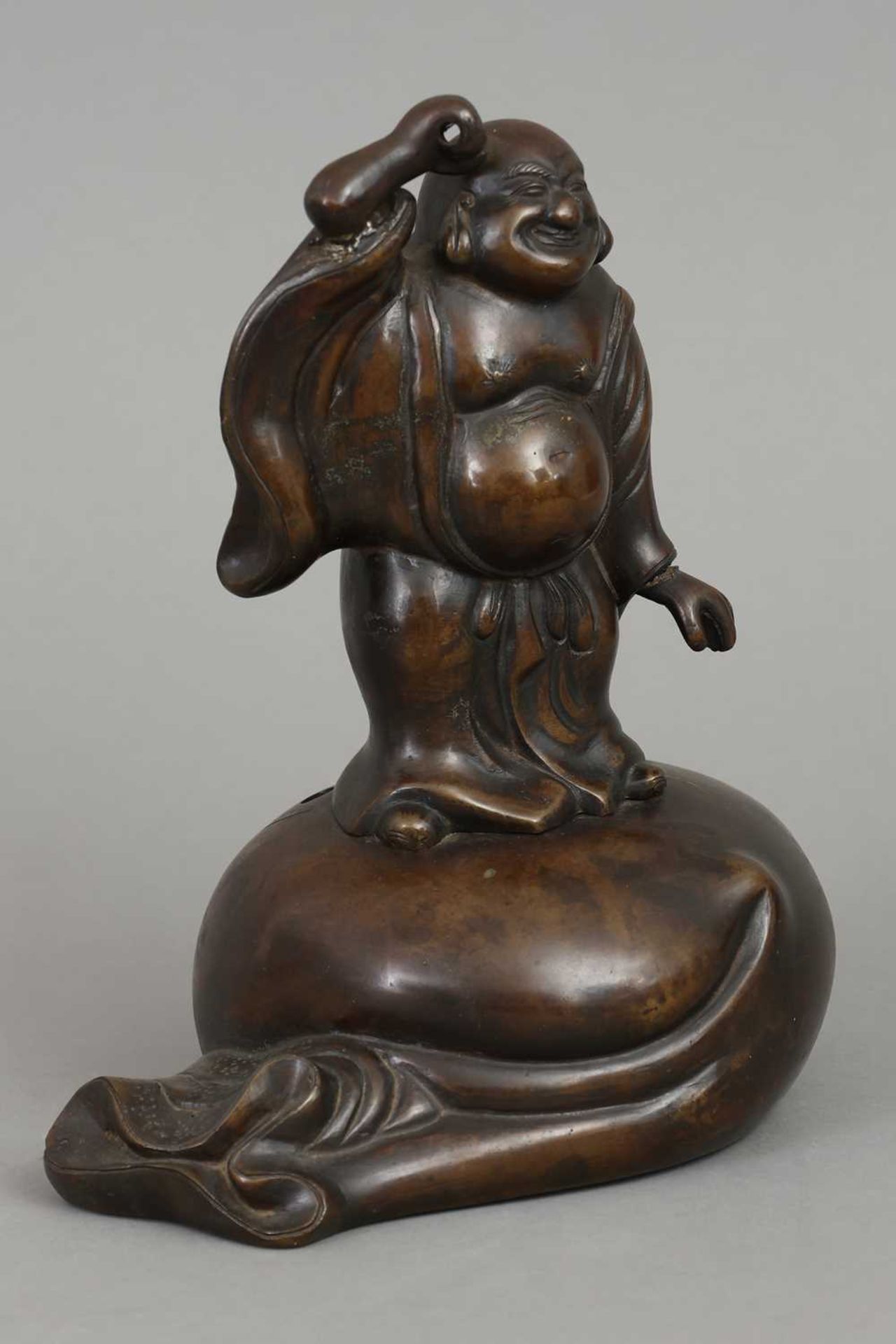 Japanische Bronzefigur von NAKAO MUNESADA "Hotei" - Bild 2 aus 4