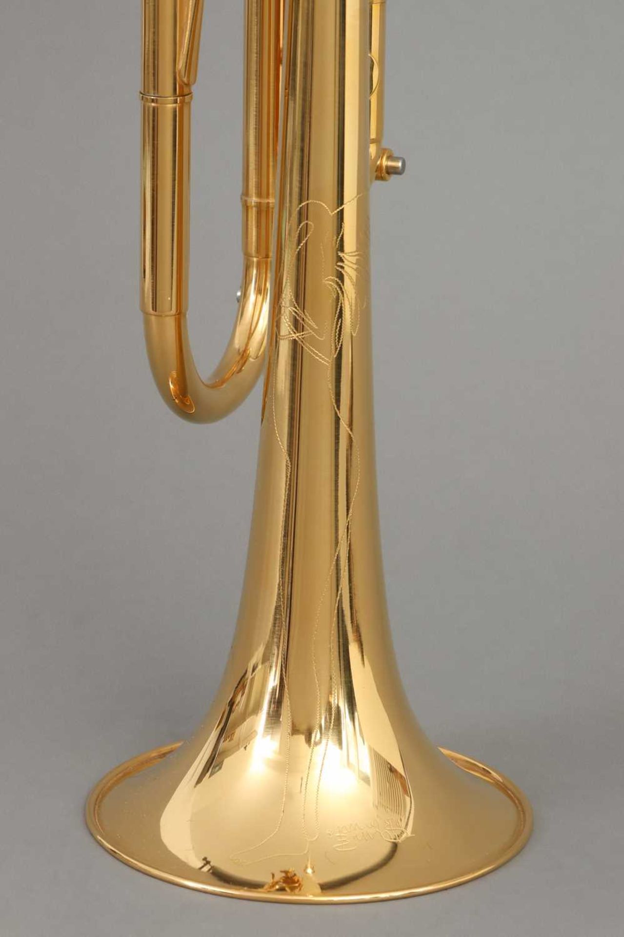 Norbert AXMANN B-Trompete mit Diamant-Besatz und Vergoldung - Bild 7 aus 11