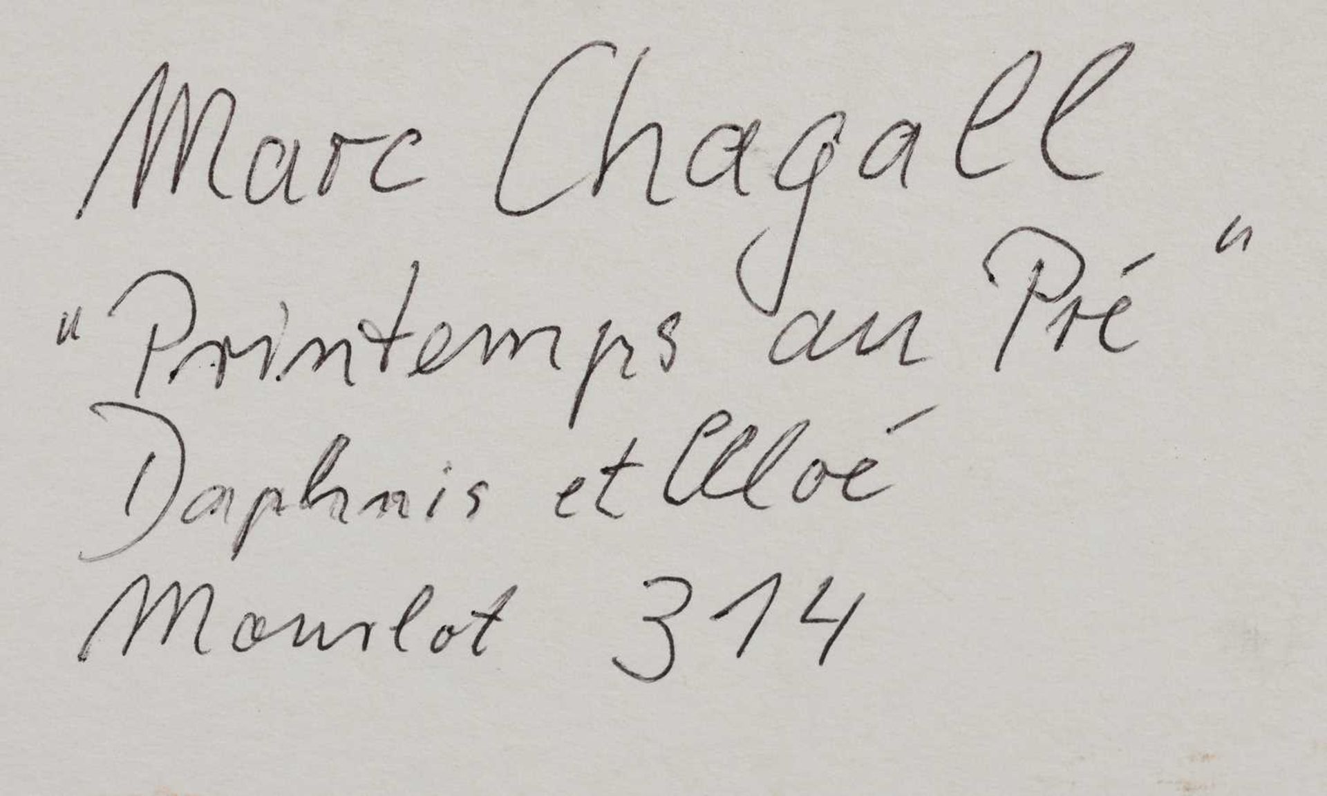 MARC CHAGALL (1889 Peskowatik - 1985 Saint-Paul-de-Vence) - Image 3 of 3