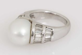Perlen-Diamantring