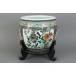Großes chinesisches Porzellan-Cachepot "Fishbowl"