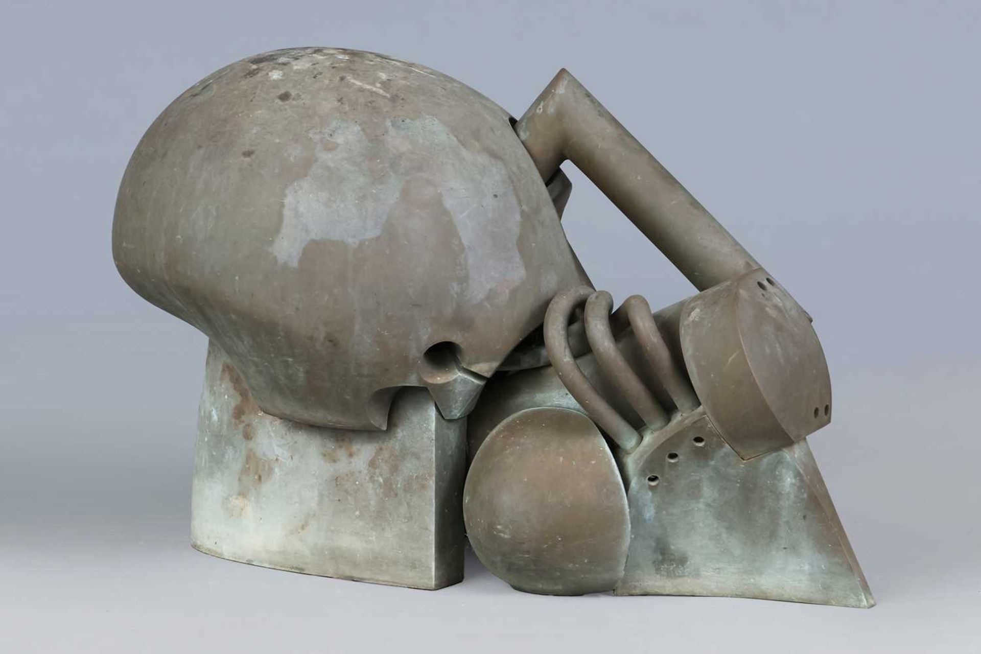 Howard NEWMAN (*1943, New Jersey), Bronzeplastik "Skull" - Bild 2 aus 3