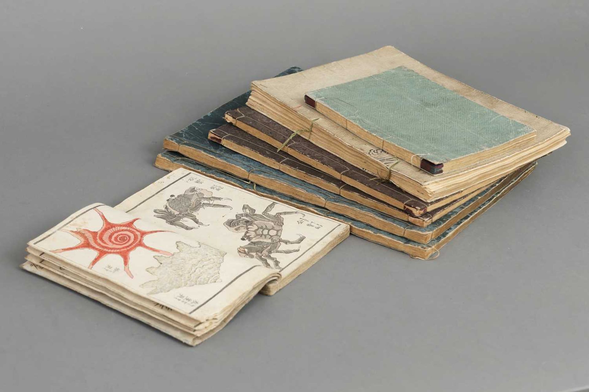 Konvolut japanischer Bücher der späten Edo-Periode