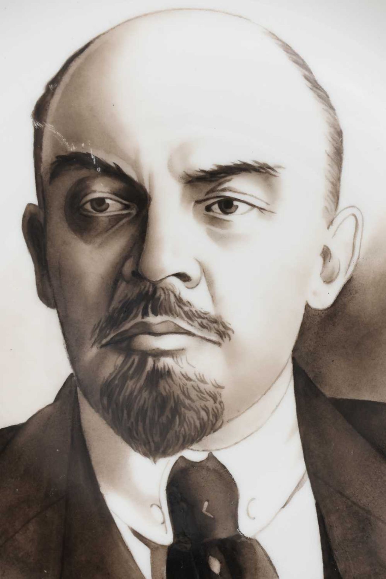 2 PROLETARIJ Porzellanmanufaktur (Russland) Porzellanplatten mit Leninporträt - Bild 4 aus 5