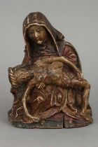 Sakrale Holzschnitzfigur "Pieta"