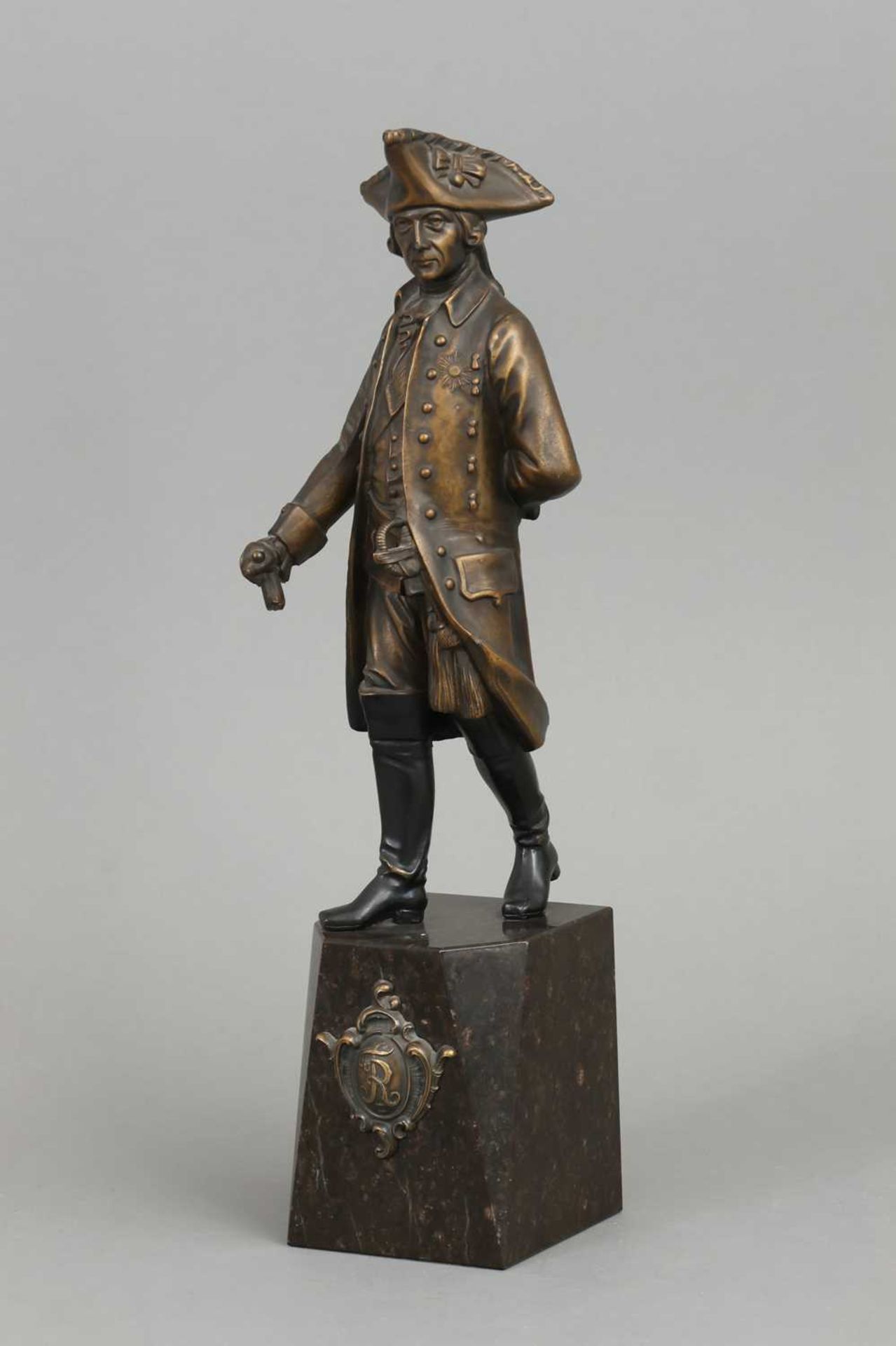 Zinkguss Figur "Friedrich der Große" - Bild 2 aus 3