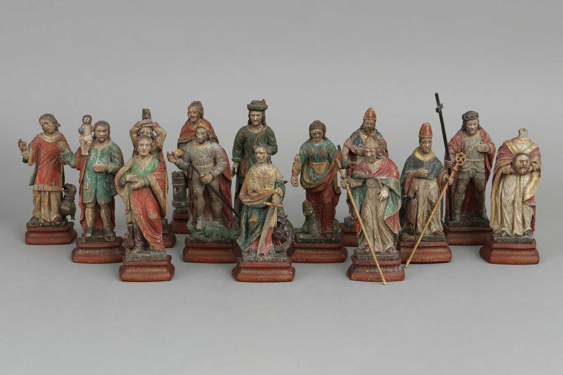 14 Sakralfiguren des 18./19. Jahrhunderts