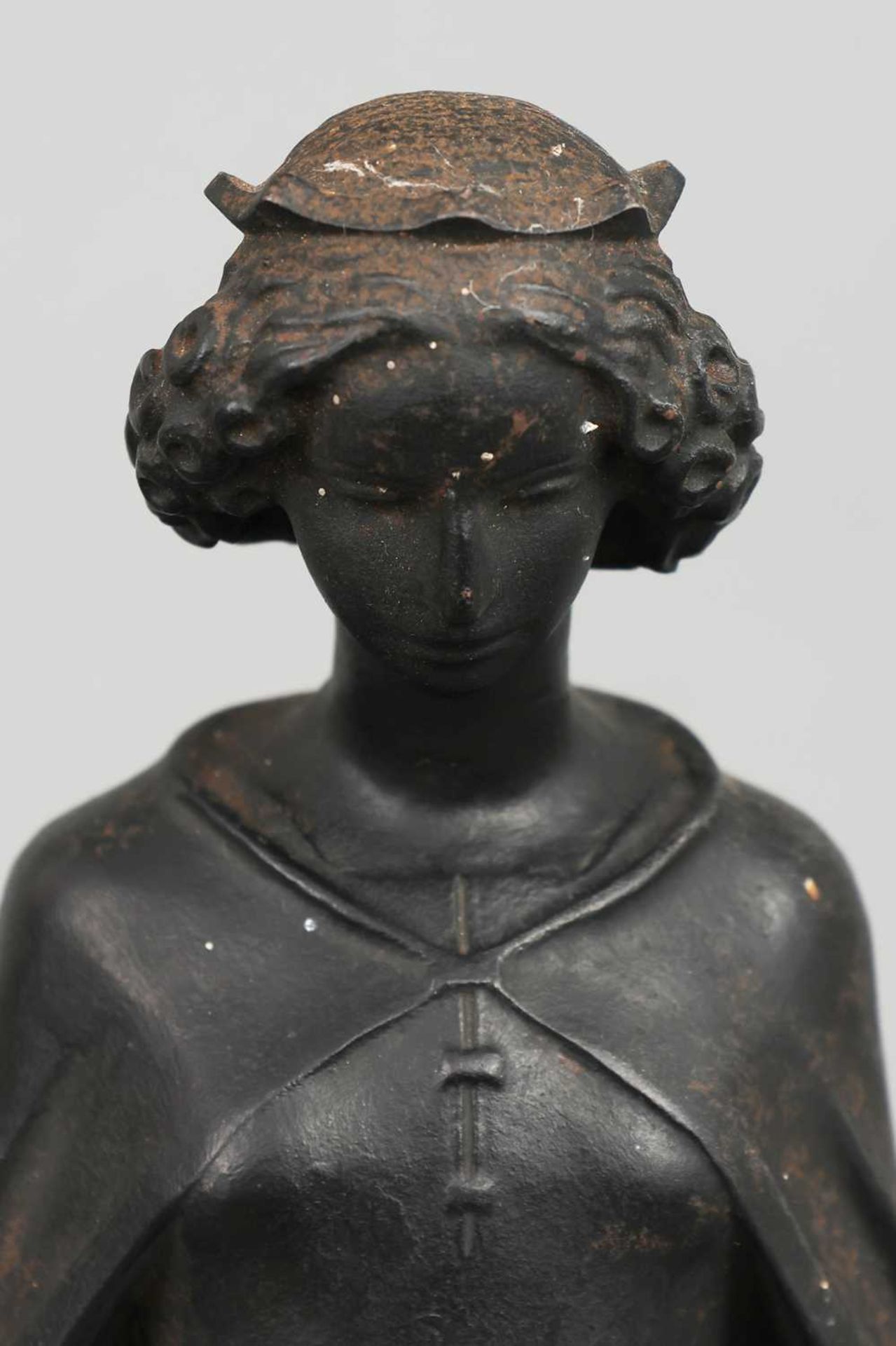 HEINRICH FRIEDRICH MOSHAGE (1896-1968) Eisenfigur "Heilige Barbara" - Bild 3 aus 5