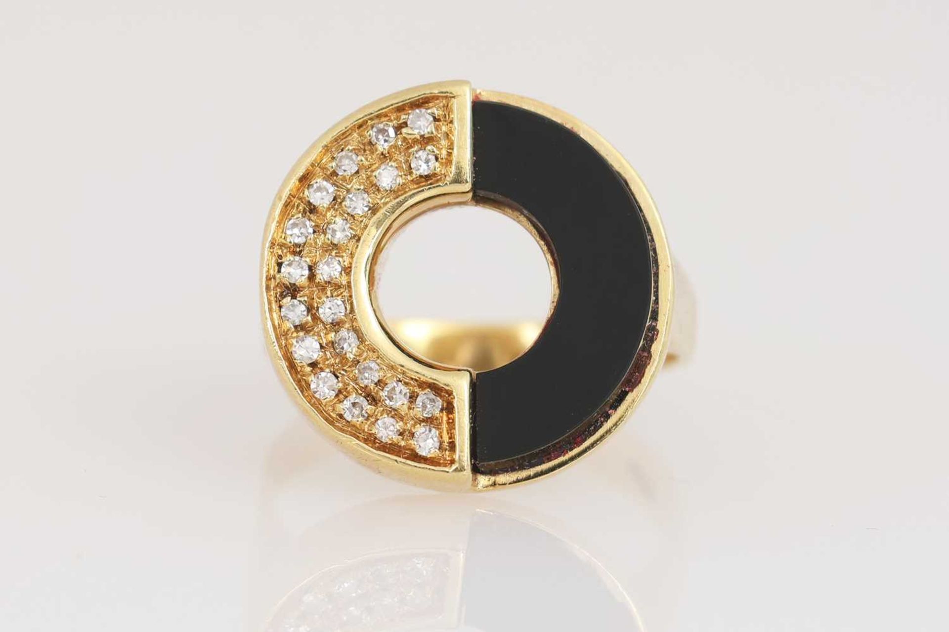 Moderner Onyx Ring - Image 2 of 4