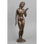 THEODOR EICHLER (1868-1946) Bronzefigur "Stehender weiblicher Akt"