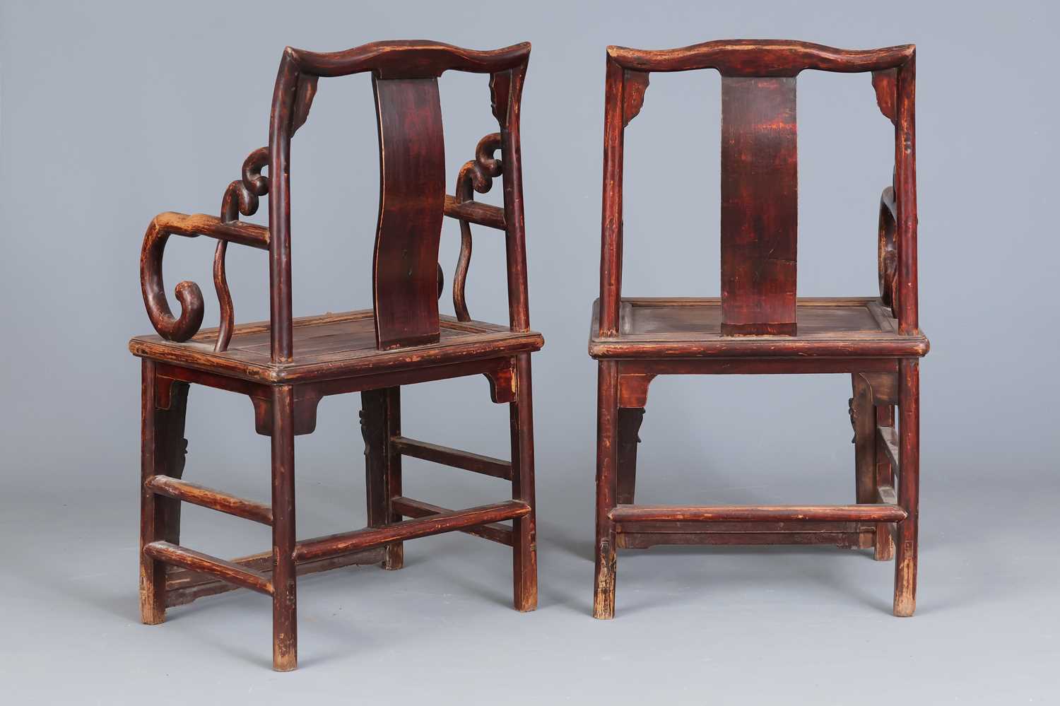 Paar chinesische Stühle der Qing Dynastie - Image 2 of 4