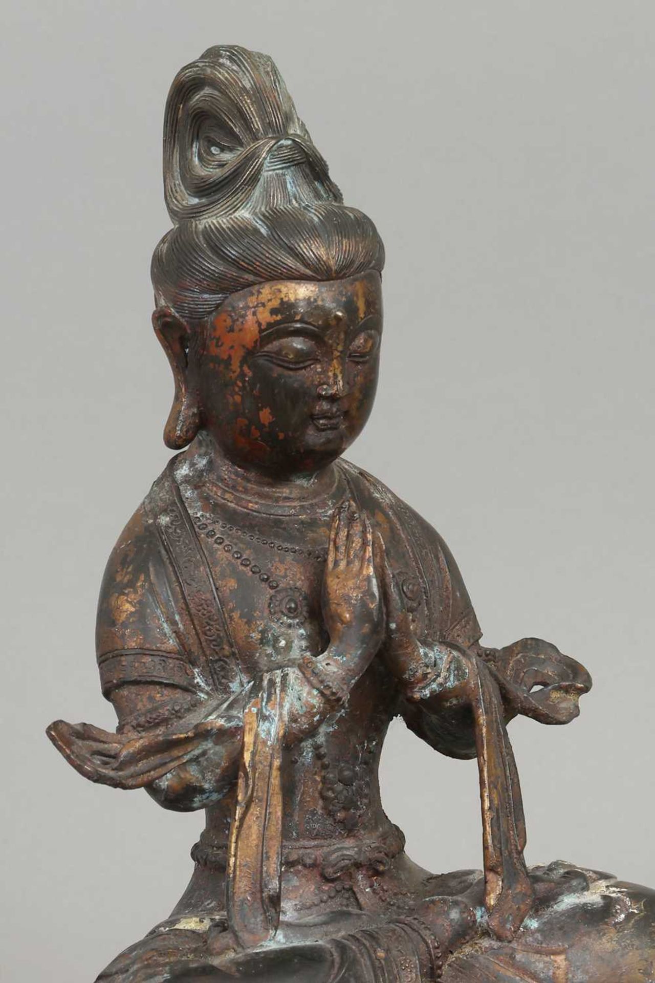 Tibetische Bronze-Guanyin - Bild 3 aus 4