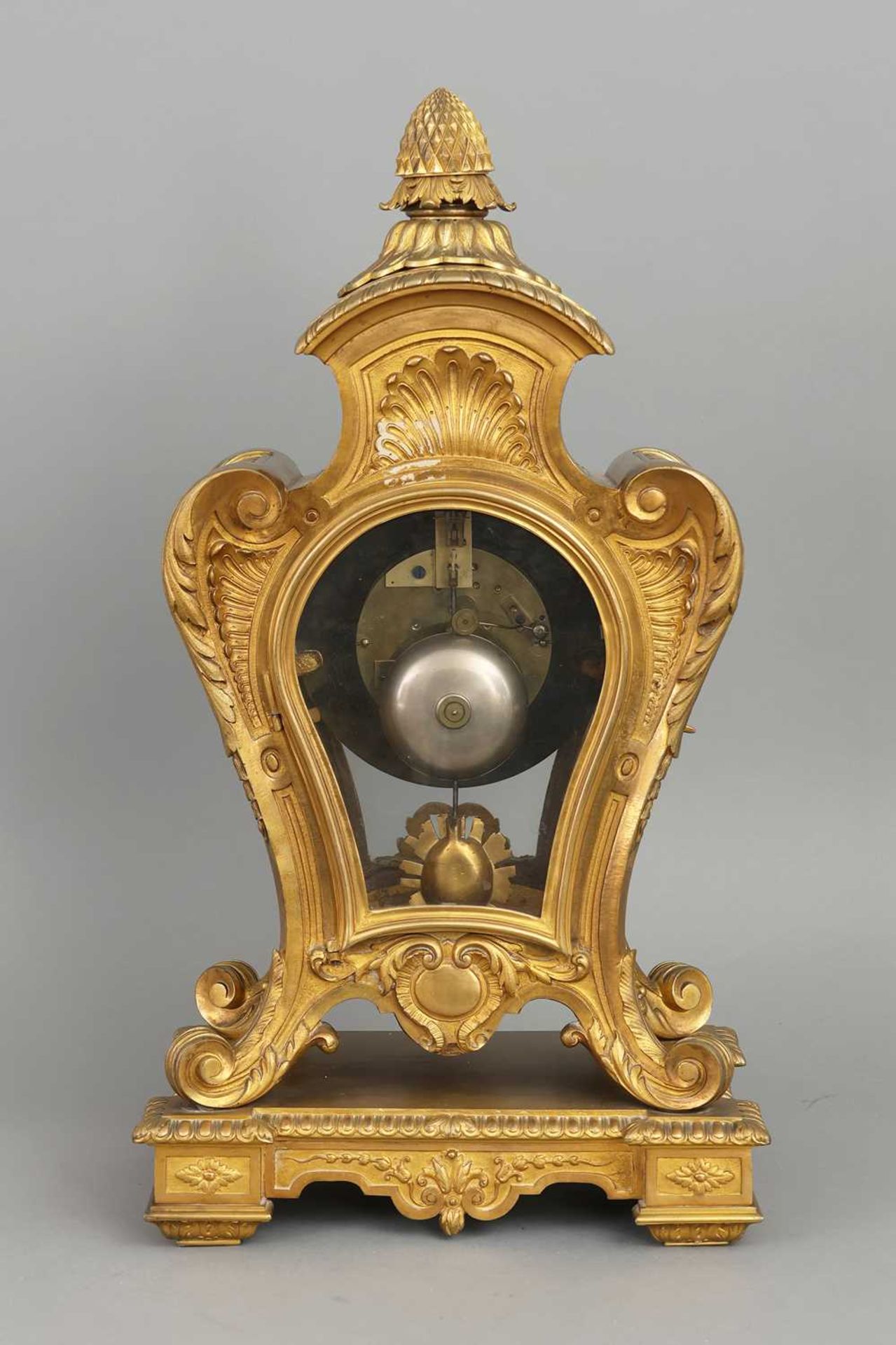 Französische Pendule des 19. Jahrhunderts, "DOMANGE ROLLIN, Paris" - Bild 3 aus 5