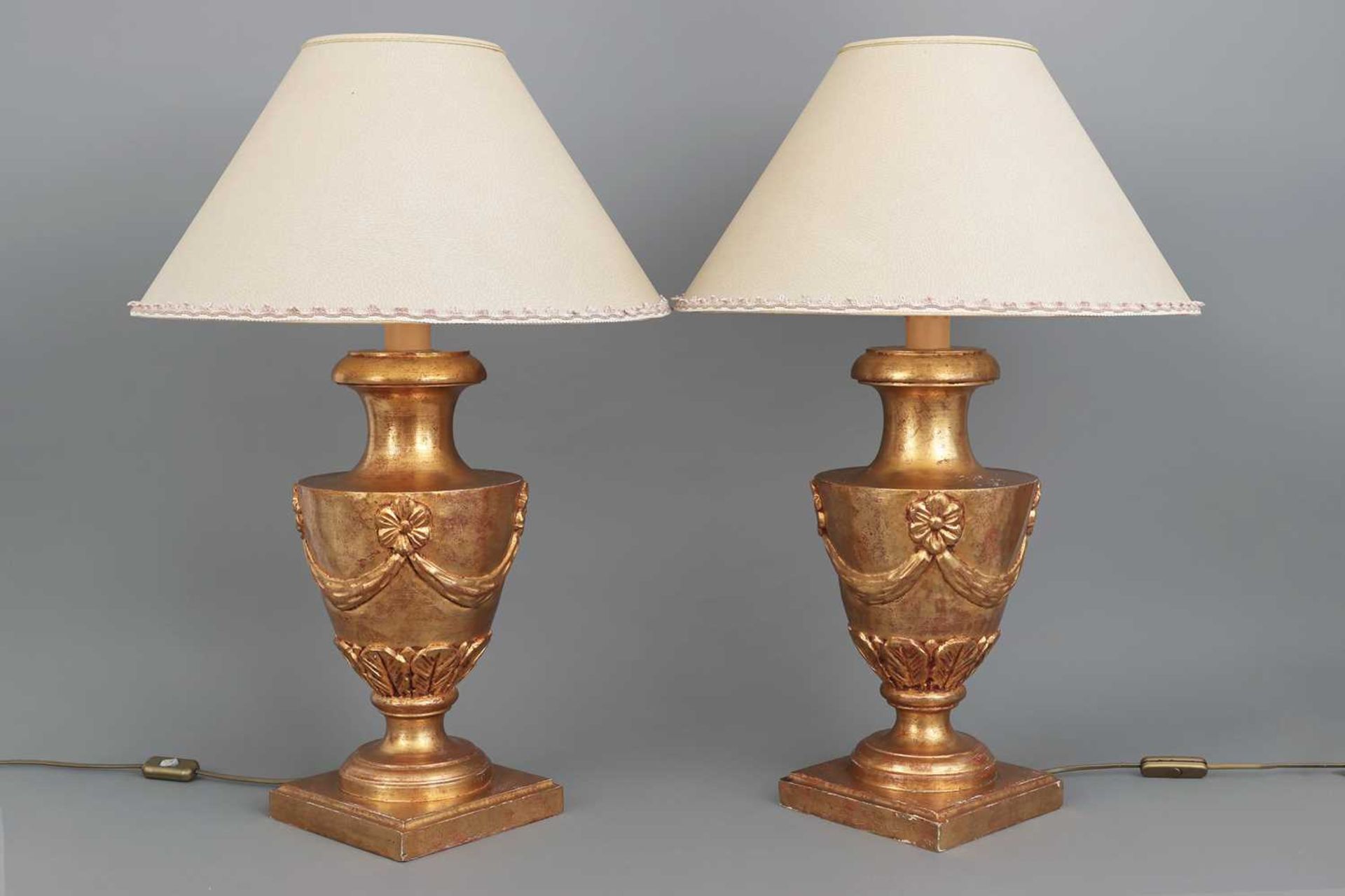 Paar Tischlampen im Stile des Empire